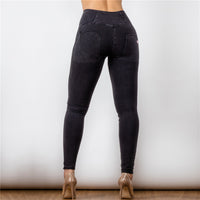 Black Highwaist Jean with Buttons