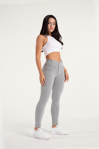 Mid-waist Melange Grey Shapewear