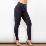 Black Highwaist Jean with Zip