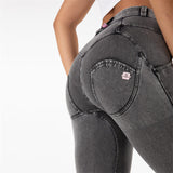 Mid-waist Charcoal Jean