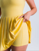 Sculpt Tennis Dress - Yellow