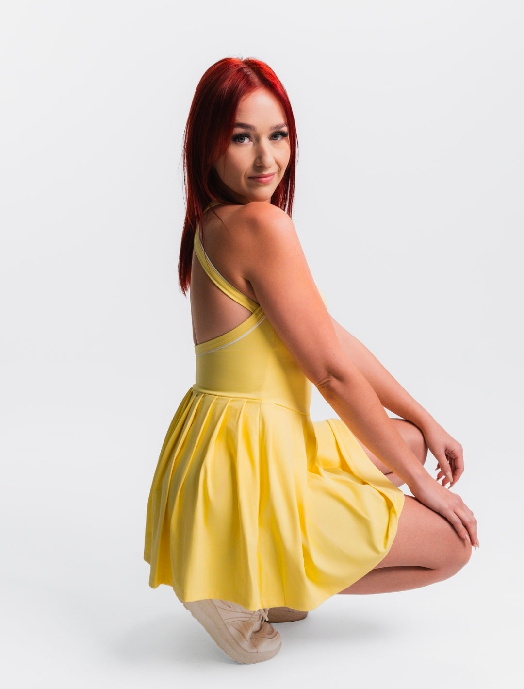 Sculpt Tennis Dress - Yellow