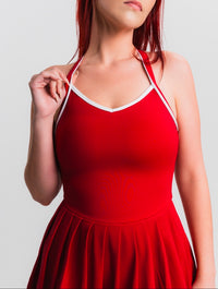 Sculpt Tennis Dress - Red