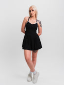 Sculpt Tennis Dress - Black