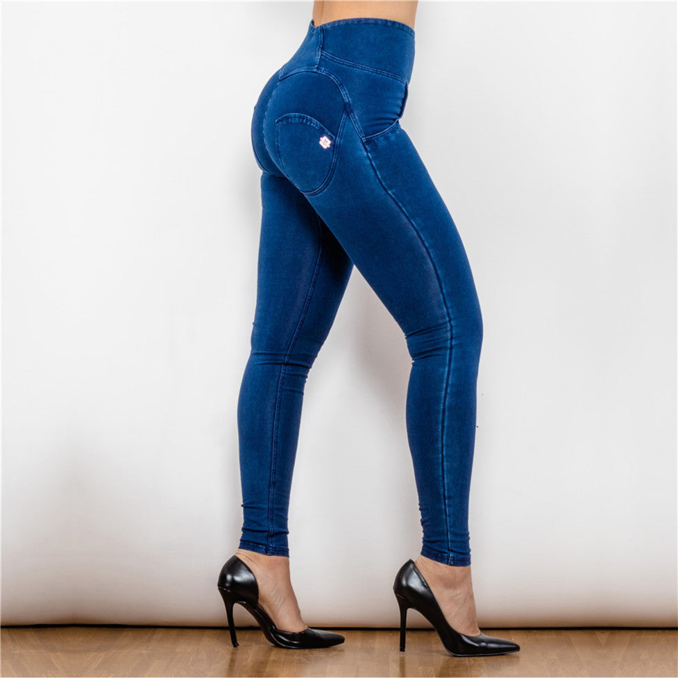 Dark Blue Highwaist Jean with Zip