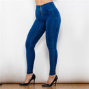 Dark Blue Highwaist Jean with Zip