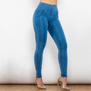 Light Blue Highwaist Jean with Zip