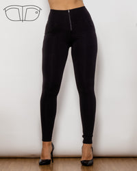 Black Highwaist Shapewear with Zip