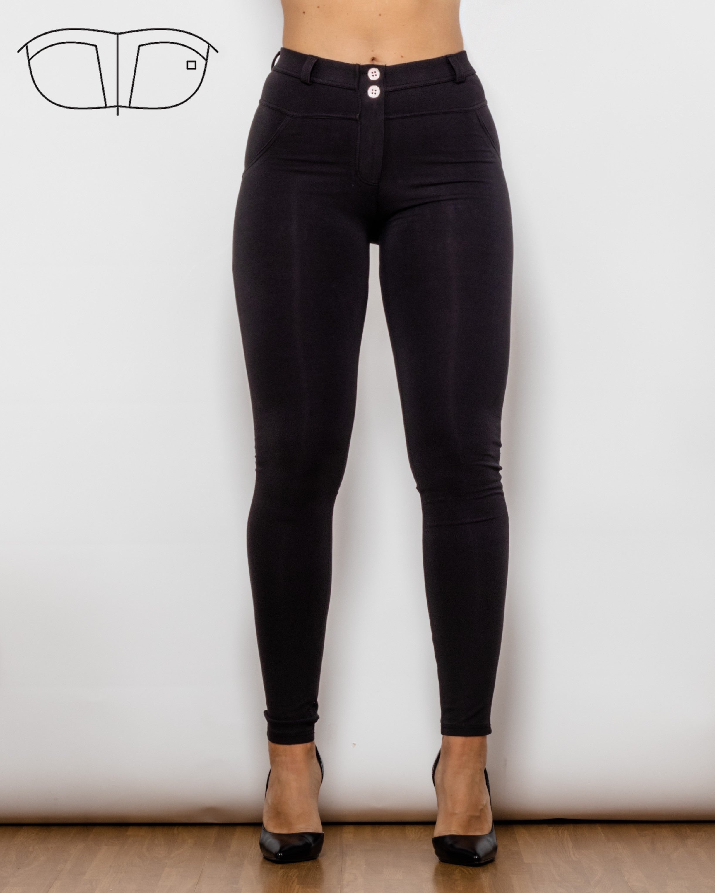 Mid-waist Black Shapewear