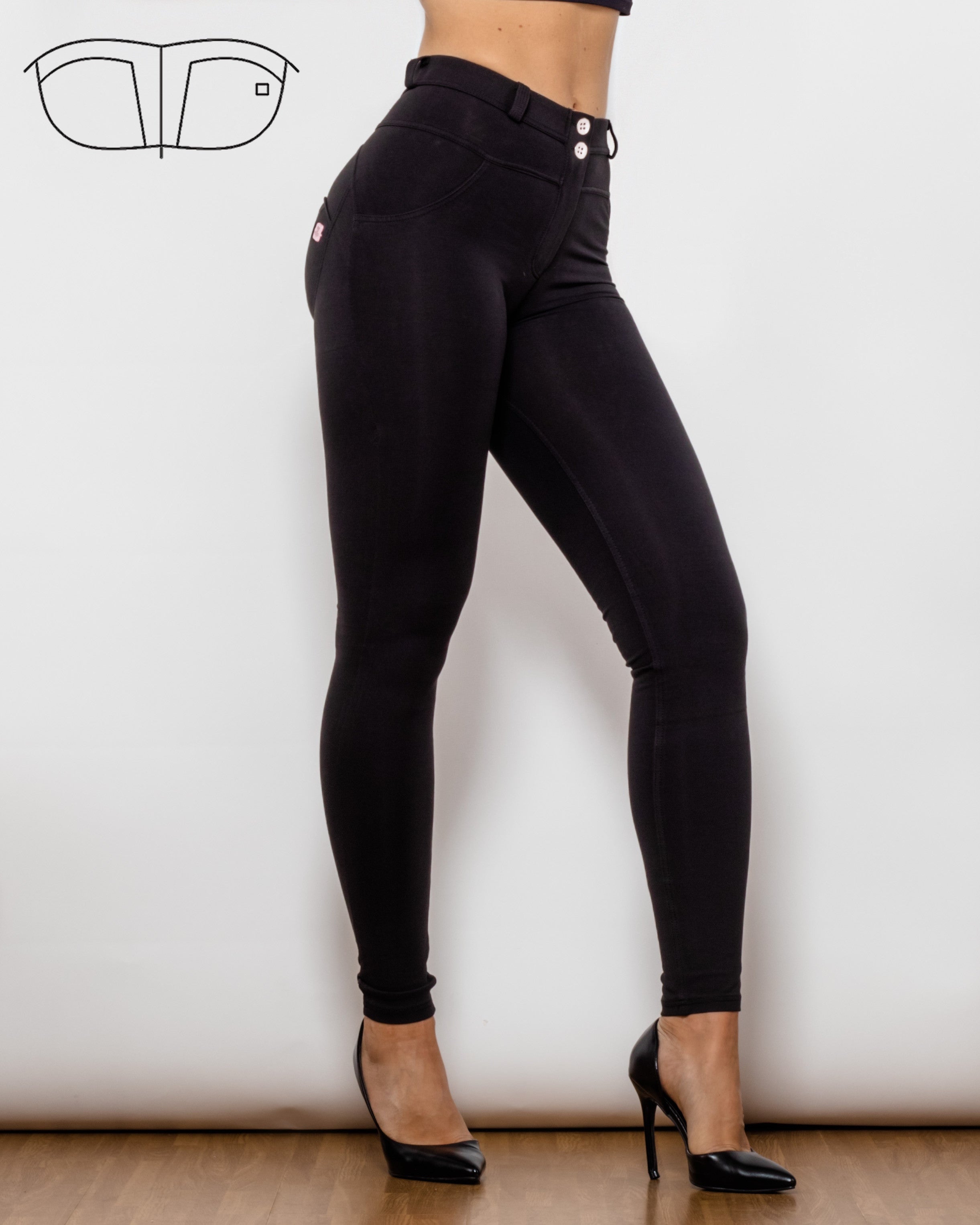 Mid-waist Black Shapewear