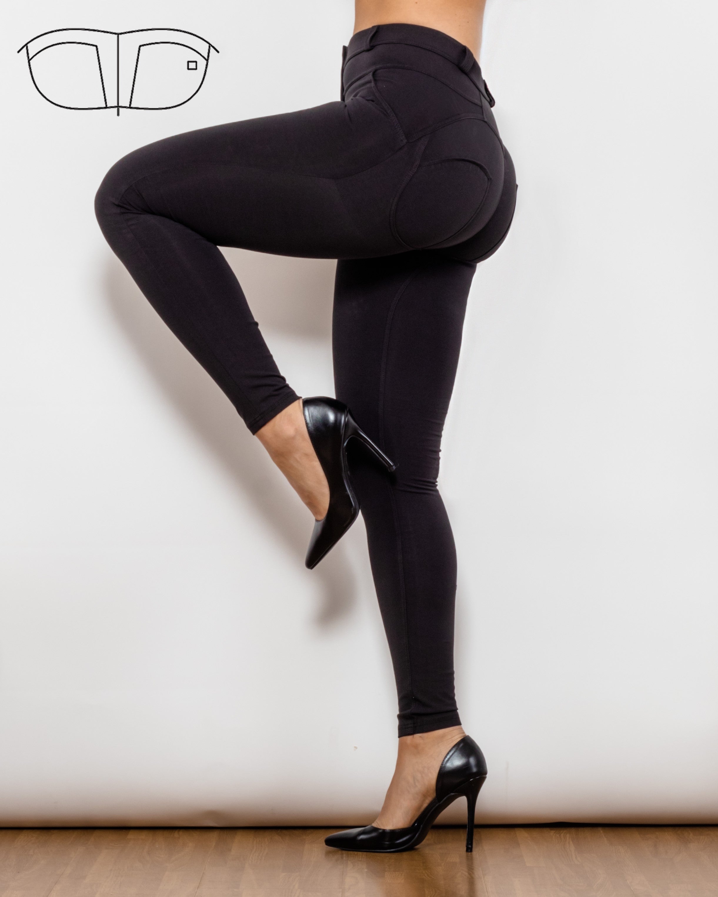 Mid-waist Black Shapewear