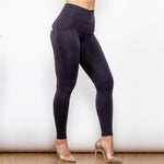 Black Spandex Highwaist with Zip