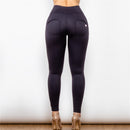 Black Spandex Highwaist with Zip