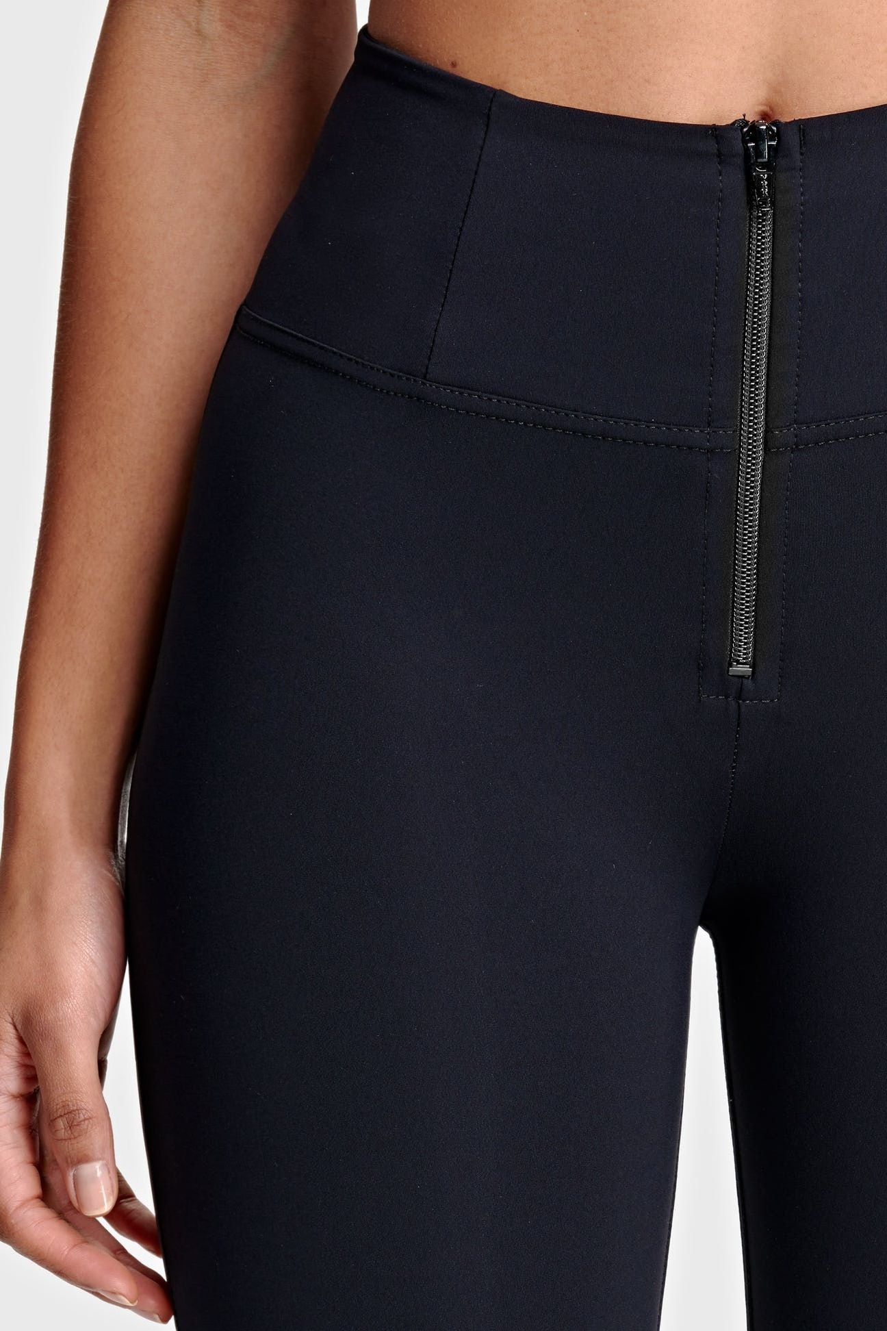 Black Spandex Highwaist with Zip