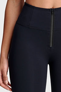 Black Spandex Highwaist with Zip