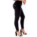 Mid-waist Black Spandex
